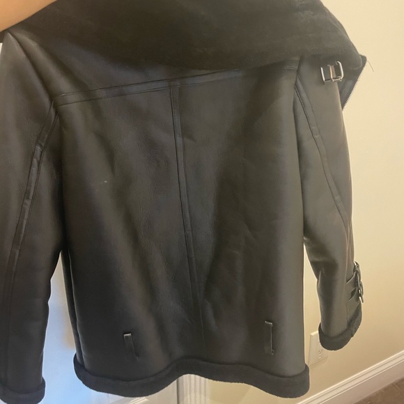 Wyldblue snowmass jacket black. FAUX LEATHER MOTO - Picture 5 of 5